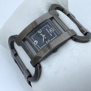 Michael Kors Women Watch Black Gunmetal Metal Band